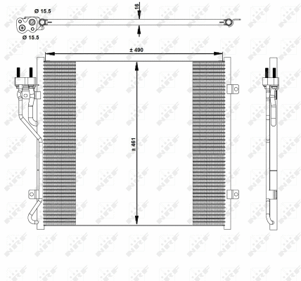 Condenser, air conditioning (350129)