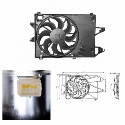 Fan, engine cooling (47002)
