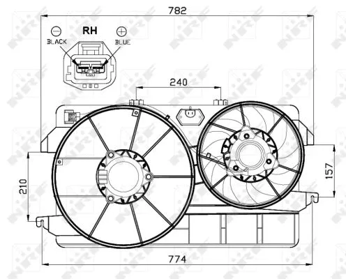 Fan, engine cooling