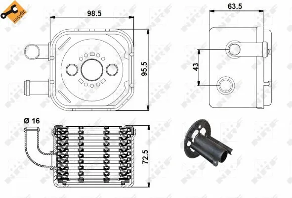 Oil Cooler, engine oil