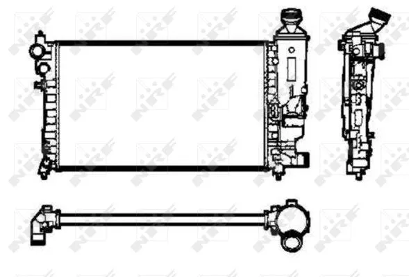 Radiator, engine cooling (50434)