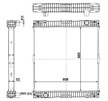Radiator, engine cooling (509713)