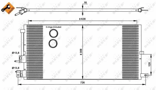 Condenser, air conditioning (35885)