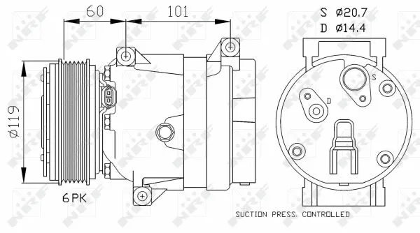 Compressor, air conditioning