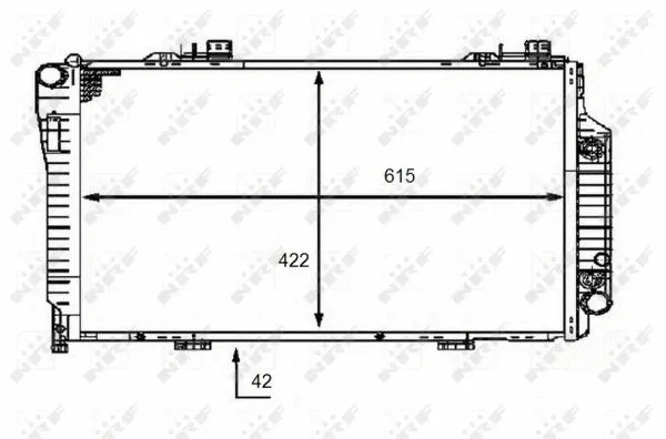 Radiator, engine cooling (58483)
