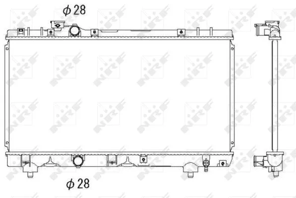 Radiator, engine cooling (53338)