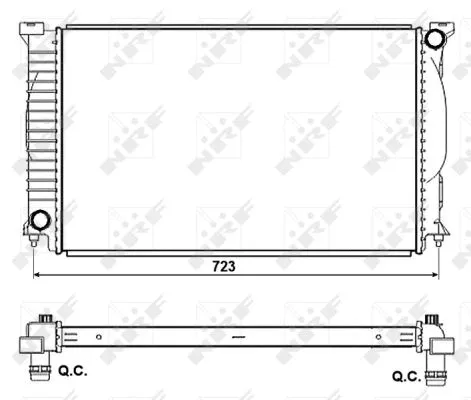 Radiator, engine cooling