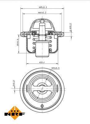 Thermostat, coolant (725061)