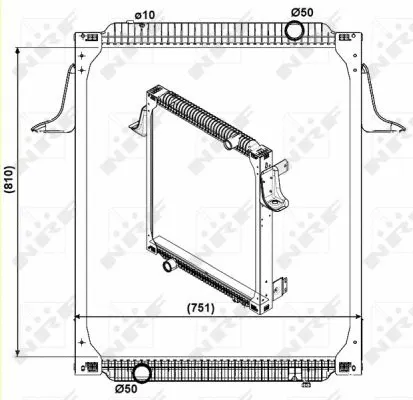 Radiator, engine cooling (559563)