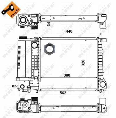 Radiator, engine cooling
