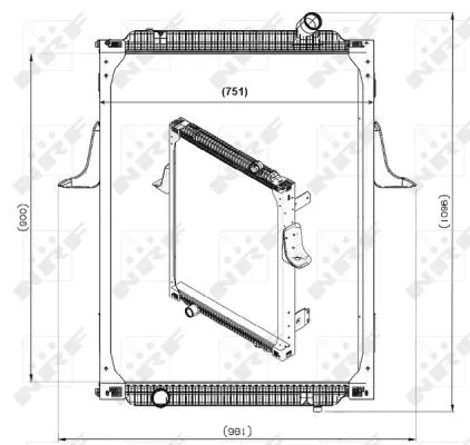 Radiator, engine cooling (539700)