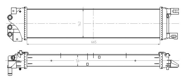 Radiator, engine cooling (550026)