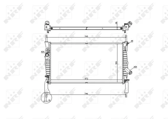 Radiator, engine cooling