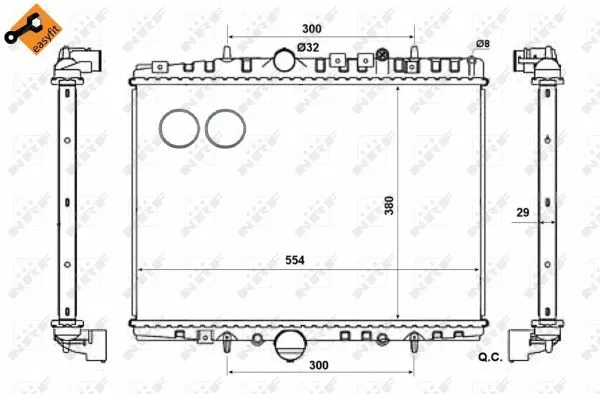 Radiator, engine cooling