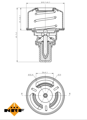 Thermostat, coolant (725007)