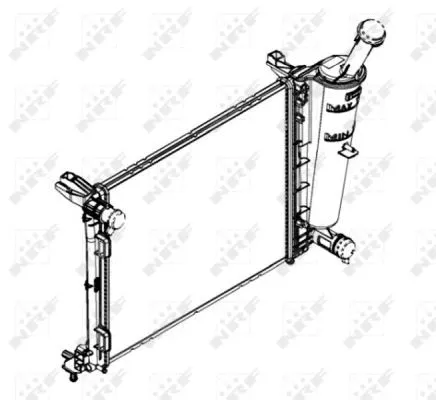 Radiator, engine cooling (58433)