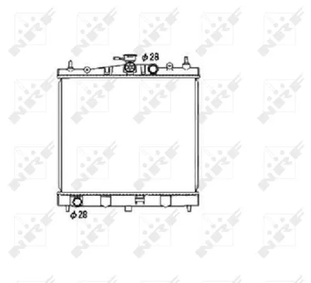 Radiator, engine cooling (53476)