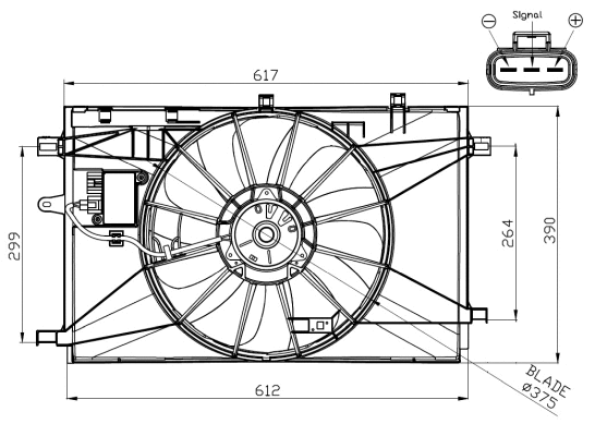 Fan, engine cooling (47937)