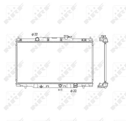 Radiator, engine cooling (53573)