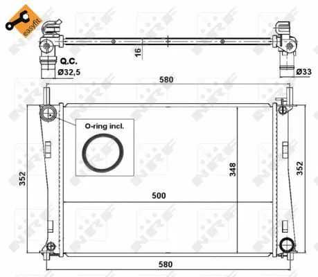 Radiator, engine cooling