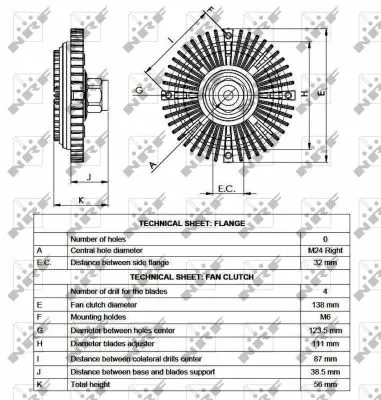 Clutch, radiator fan
