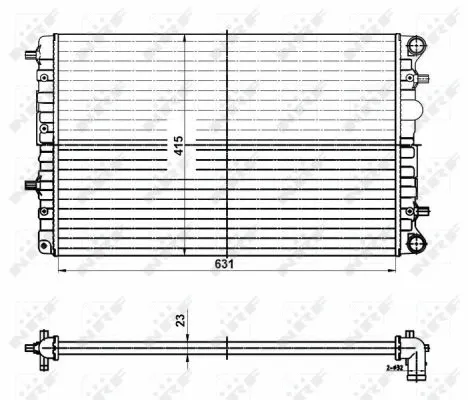 Radiator, engine cooling