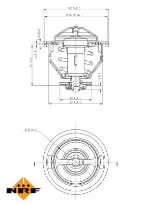 Thermostat, coolant (725140)