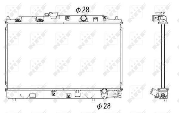 Radiator, engine cooling (53286)