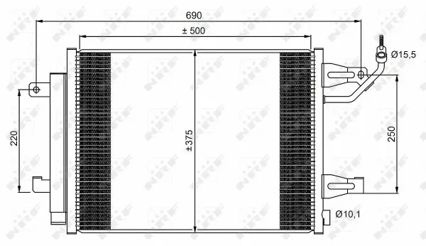 Condenser, air conditioning (350073)