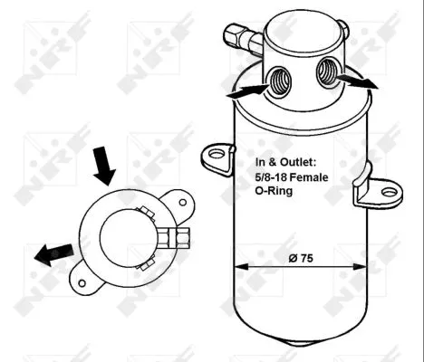 Dryer, air conditioning (33165)