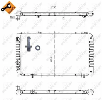Radiator, engine cooling