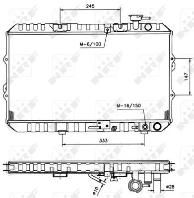 Radiator, engine cooling (516354)