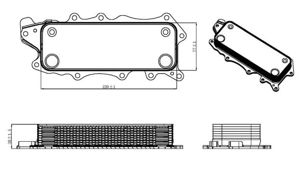 Oil Cooler, engine oil