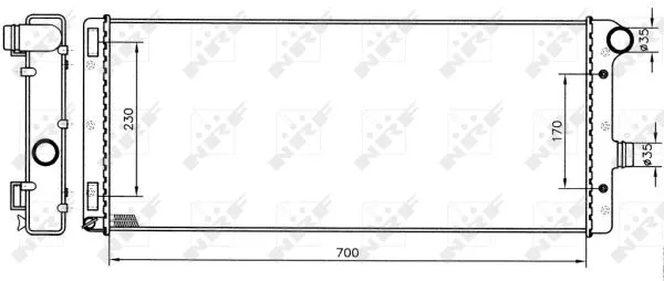 Radiator, engine cooling (53228)
