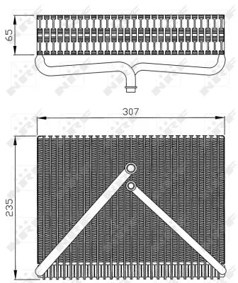 Evaporator, air conditioning