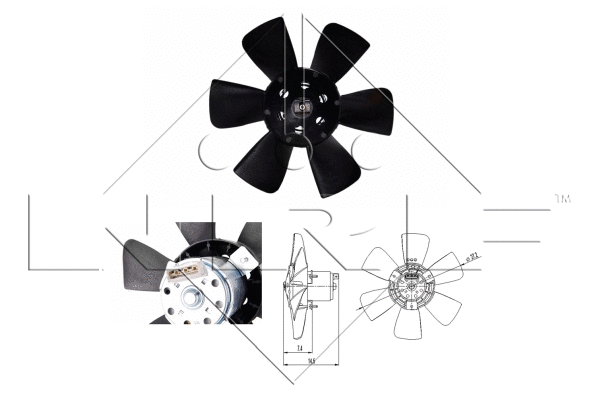Fan, engine cooling (47390)
