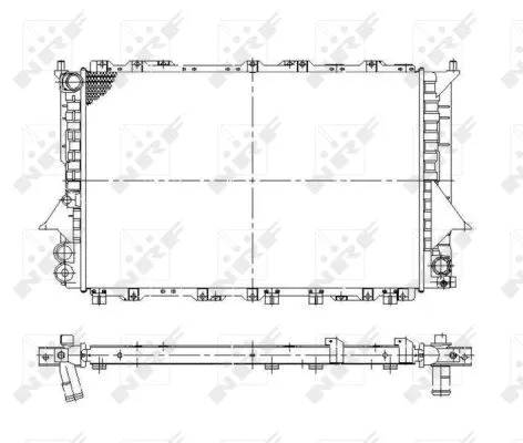 Radiator, engine cooling (58870)