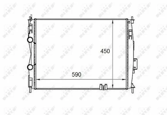 Radiator, engine cooling (58461)