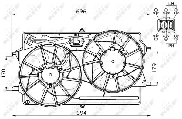 Fan, engine cooling