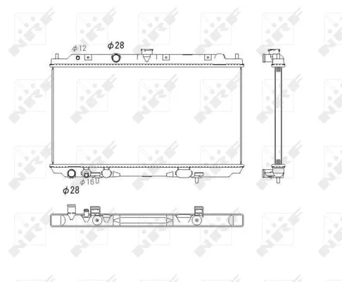Radiator, engine cooling (53760)