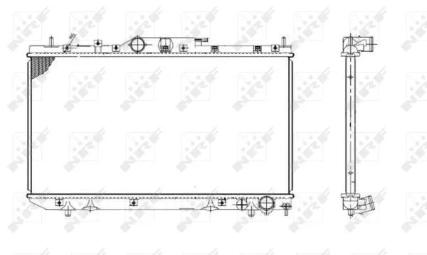 Radiator, engine cooling (53420)