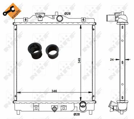 Radiator, engine cooling