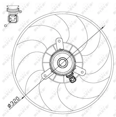Fan, engine cooling
