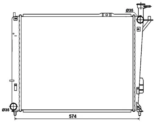 Radiator, engine cooling (53174)