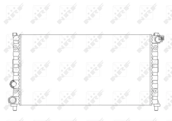 Radiator, engine cooling (58765)