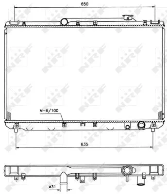 Radiator, engine cooling (506721)