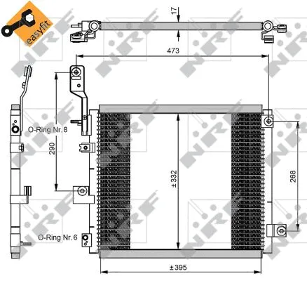 Condenser, air conditioning (350047)