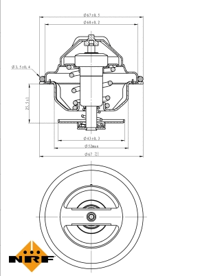 Thermostat, coolant (725184)