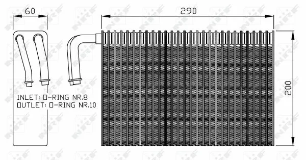 Evaporator, air conditioning