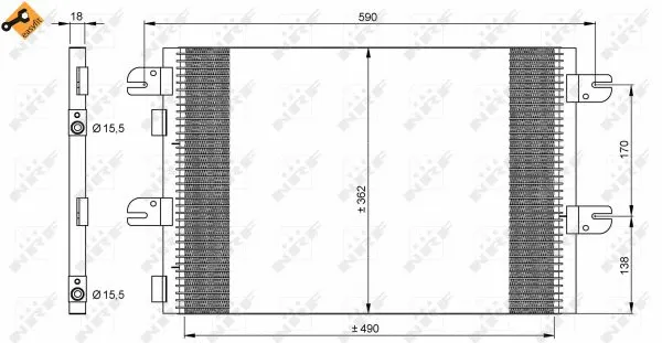 Condenser, air conditioning